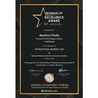 Woman of Excellence Award