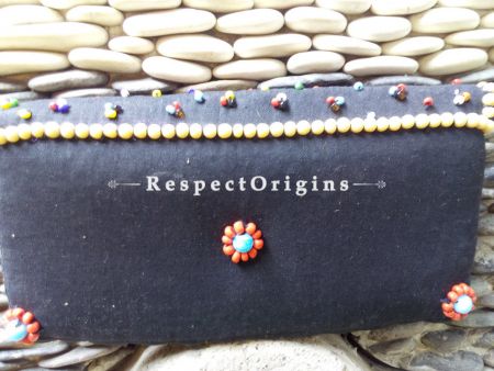 Buy Beaded Ladakhi Clutch; Red & Black at u602075863_New_db.com