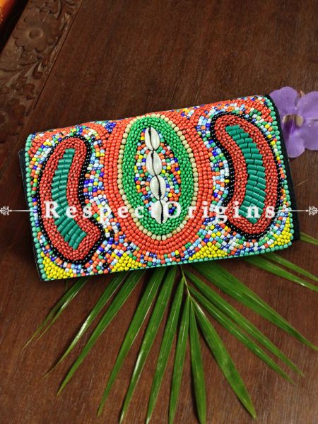 Buy Ladhakhi Beaded Multicolor Clutch at u602075863_New_db.com