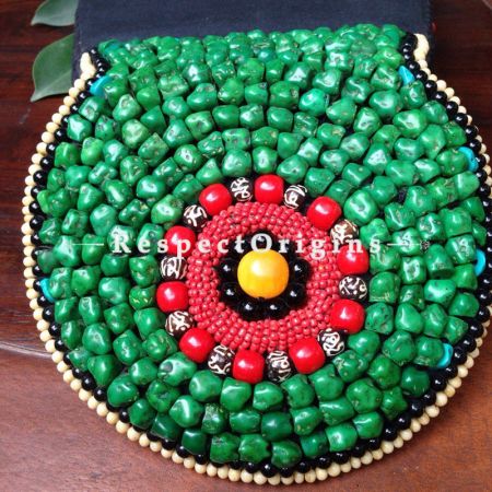 Buy Beaded Ladakhi Clutch; Red and Green at u602075863_New_db.com