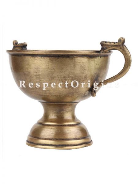 Buy Brass Bowl With Two Handles On A stand At com