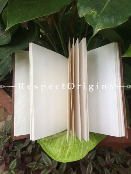 Buy Brown Hand Punched Rajasthani Leather Diary At u602075863_New_db.com