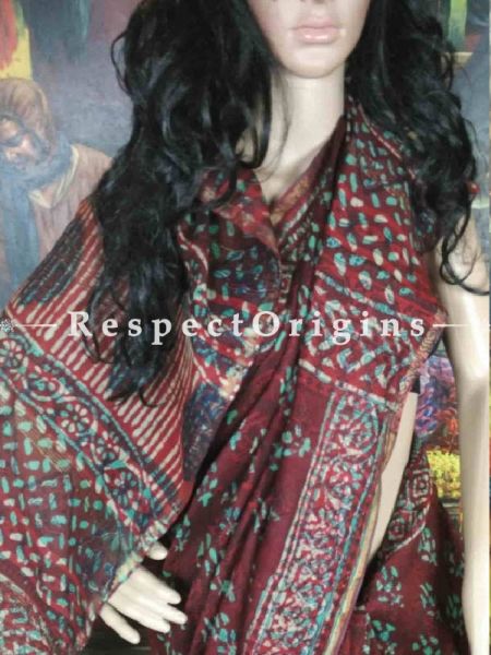 Buy Brown Maheshwari Cotton Sarees, Cotton Online; u602075863_New_db.com