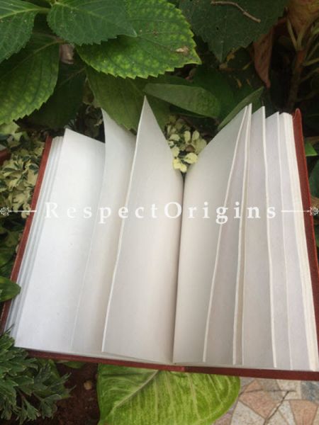 Buy Brown Rajasthani Hand Punched Leather Diary At u602075863_New_db.com