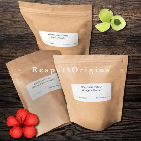 Buy Organic Amla Hibiscus Bhringraj Powder Set of 3; 300 Gms; u602075863_New_db. com