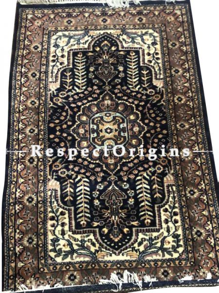 Shayarana Series; Rich and Colourful Hand-knotted Wollen Tribal Carpet Area Rug; 5 X 3 Feet. Com.