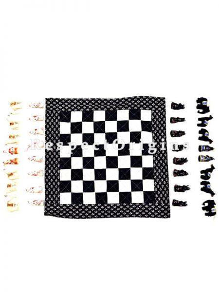 Buy Chess Handmade With Patchwork On Naturally Dyed Cotton at u602075863_New_db.com