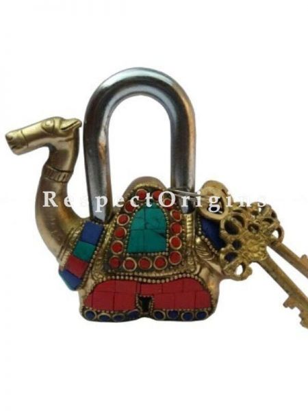 Buy Colored Camel Vintage Design Working Functional Lock with Keys At u602075863_New_db.com