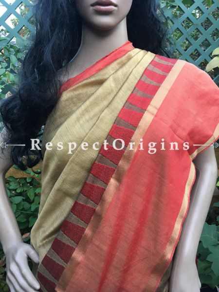 Cream; Cotton Silk; Handloom Saree, u602075863_New_db.com