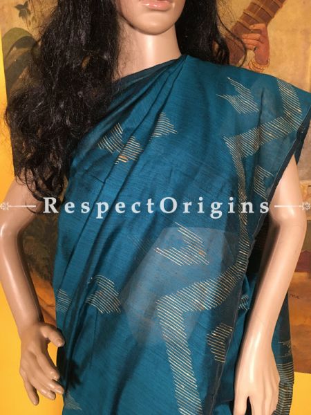 Dark Blue; Handloom; Cotton Silk; Saree, u602075863_New_db.com