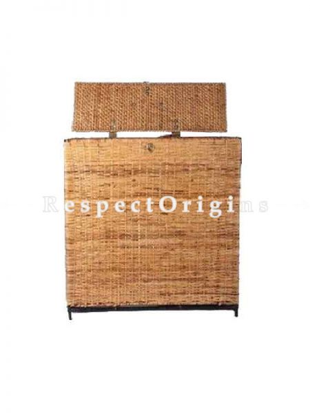 Buy Ecofriendly hand braided Rattan Cane Laundry Basket with Lid; u602075863_New_db