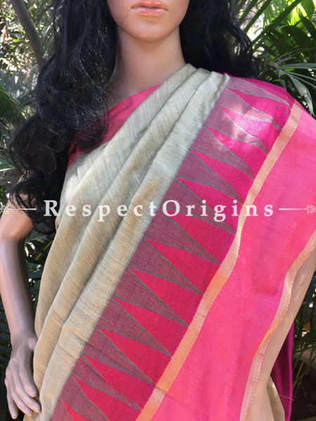 Grey; Cotton Silk Saree; Handloom, u602075863_New_db.com