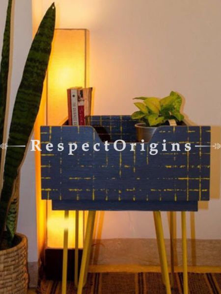 Buy Grey Wood and Iron Storage Table At u602075863_New_db.com
