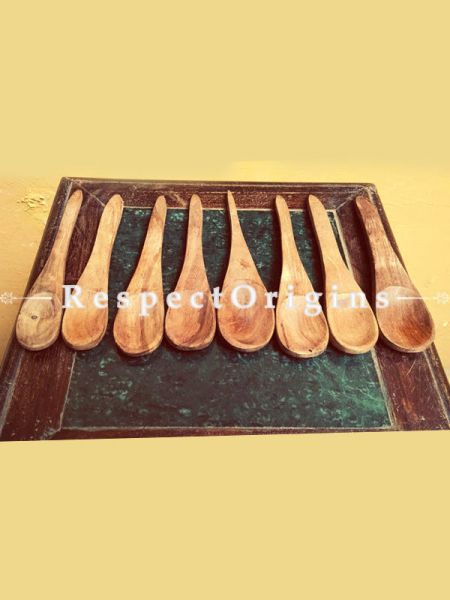 Handmade Spoons; Set of 8; Wooden, Chemical Free; u602075863_New_db.