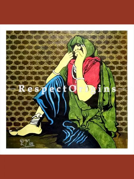 Handpainted Art Banjare 4 Acrylic On Canvas 30In X 30In at u602075863_New_db.com
