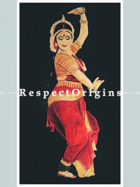 ExclusiveHandpainted Art Indian women painting Acrylic on Canvas 32in X 58in Unframed at u602075863_New_db.com