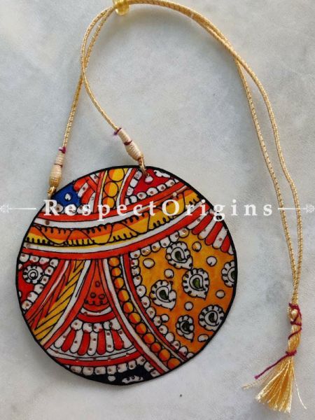 Tribal Handpainted Leather Necklace; u602075863_New_db.com