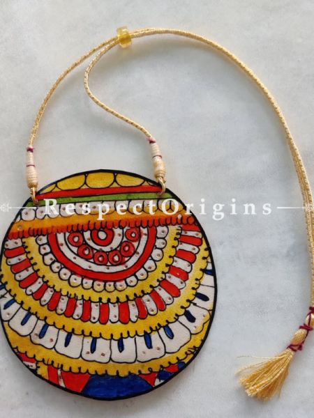 Hand Painted Ethnic Leather Necklace ; u602075863_New_db.com