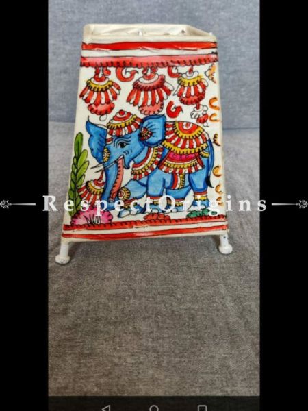 Handmade Decorative Floral  Leather Puppetry Art Lamp Shade | Hand Painted Andhra Leather Lampshade for Home Decor  ; u602075863_New_db.com