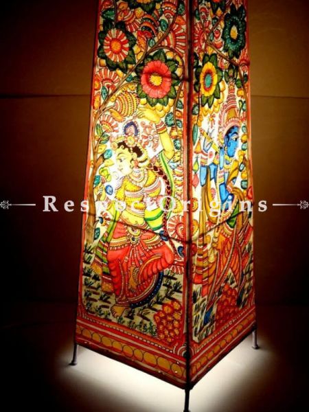 Hand Painted Floral Leather Lamp shade | Handmade Lamp shade| Table Lampshade | Lampshade; 26 Inch; u602075863_New_db.com