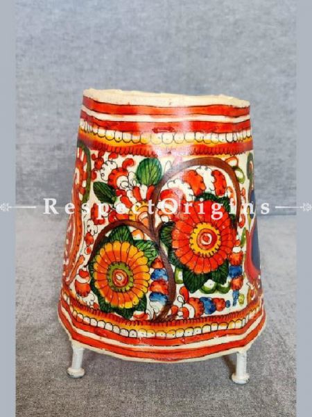 Decorative Floral HandPainted Leather Puppetry Art Lamp Shade | Handmade Leather Lampshade for Home Decor  ; u602075863_New_db.com