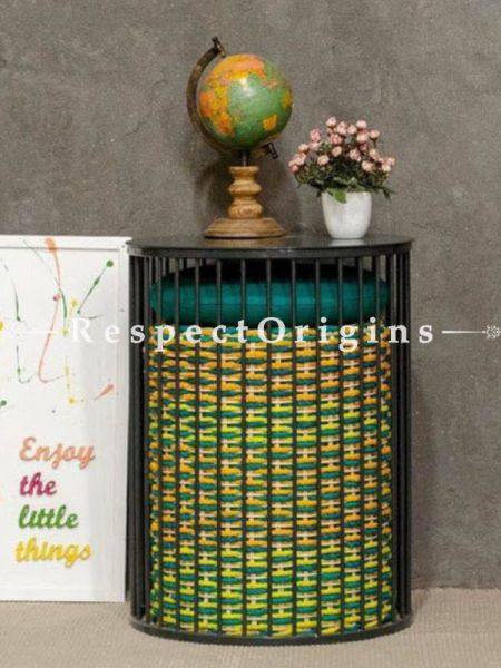 Buy Iron and Bamboo Nested Table Ottoman At u602075863_New_db.com