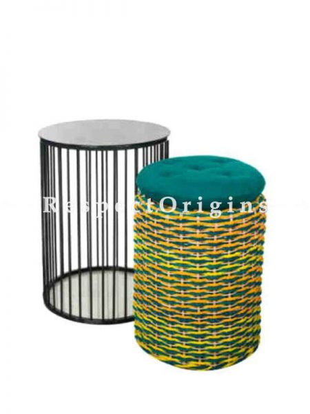 Buy Iron and Bamboo Nested Table Ottoman At u602075863_New_db.com