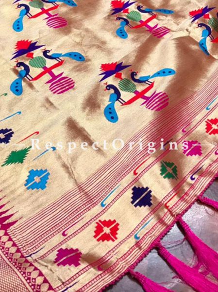 Pink Full Weaving And AttractiveKanchipuram Pure Silk Saree WithWeaving Work Blouse.; u602075863_New_db.com