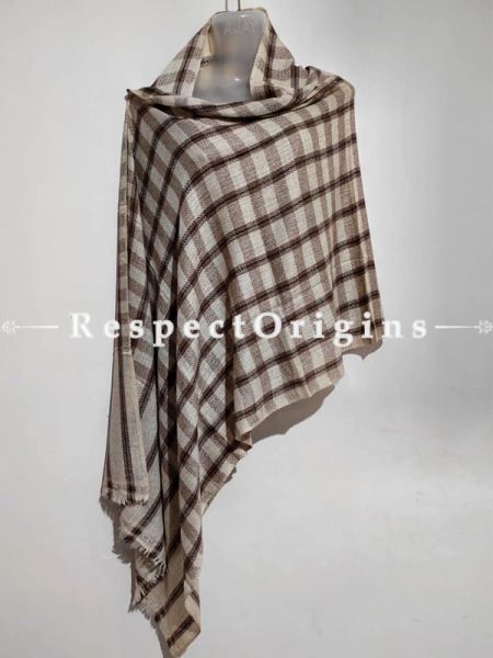 Unisex Men or Women's Brown Woolen Shawl Stole Throw Blanket Gift; u602075863_New_db.com