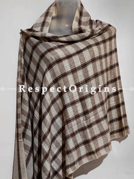 Unisex Men or Women's Brown Woolen Shawl Stole Throw Blanket Gift; u602075863_New_db.com