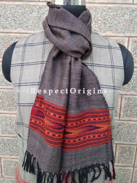 Purple Pure wool Unisex Himalayan Kullu Scarf for Men and Women; u602075863_New_db.com