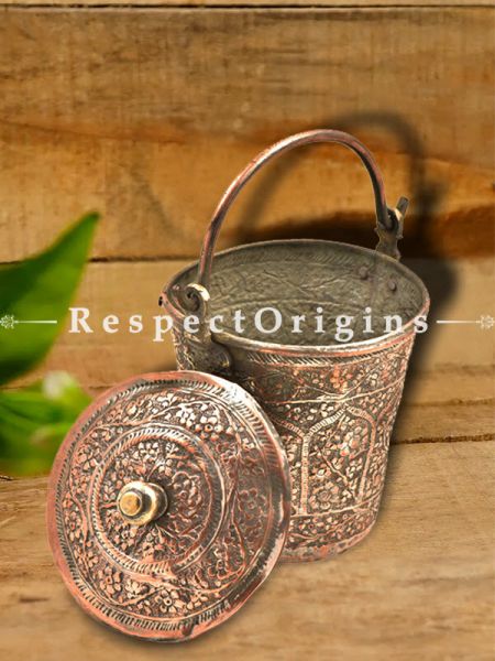 Buy Large copper Bucket With handle and Lid At u602075863_New_db.com