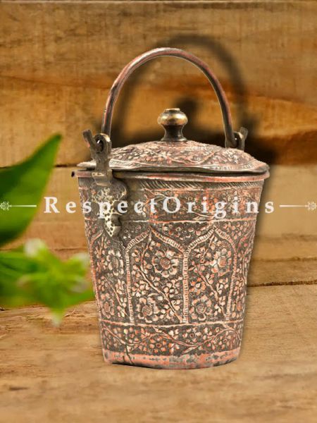 Buy Large copper Bucket With handle and Lid At u602075863_New_db.com