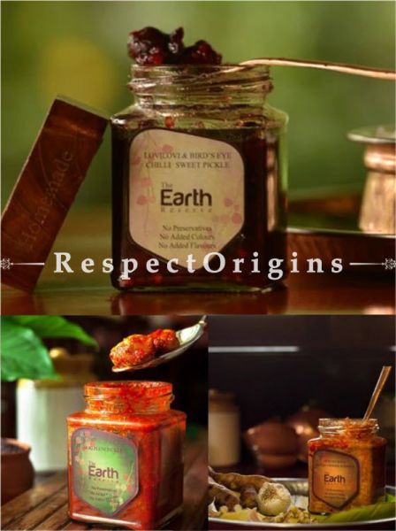 Lovilovi and Bird's Eye Chilli, Sweet Pickle; Hog Plum; Pickled Root Mango Ginger Rhizome; Set of 3; Gourmet, Preserves, Ethnic, u602075863_New_db. com