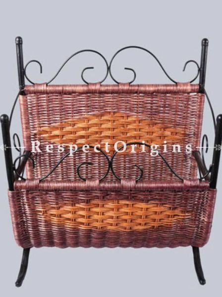 Buy Chic Magazine Holder in Rattan Cane At u602075863_New_db.com