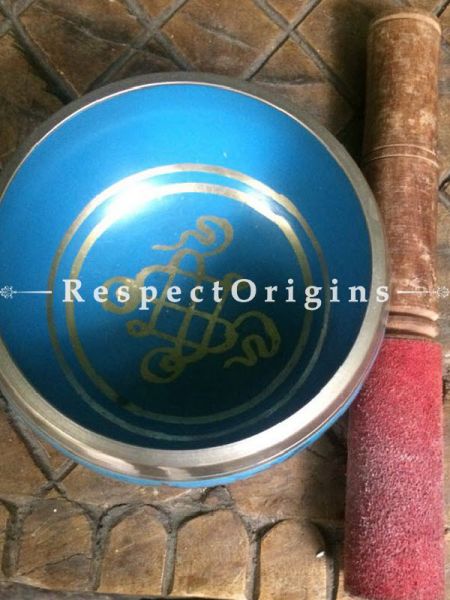 Buy Sky Blue Handmade Vintage Brass Meditation Buddhist Tibetan Singing Bowl; Musical instrument For Meditation; 5 Inches At u602075863_New_db.com