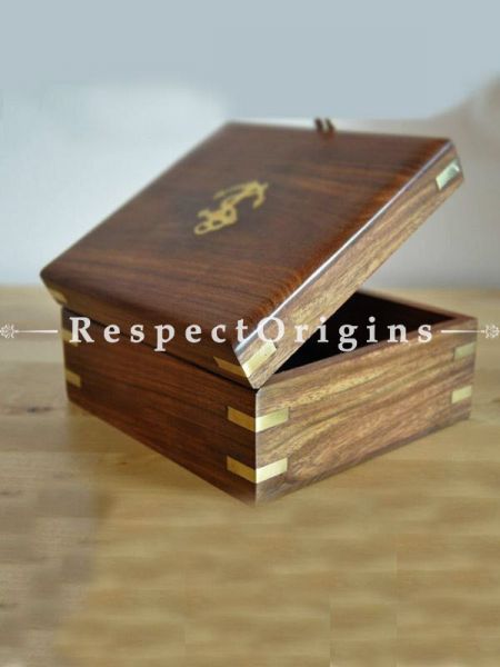 Wooden Chest or Box with Pirate's Anchor; u602075863_New_db
