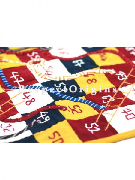 Buy Snakes And Ladders Handmadewith Patchwork On Naturally Dyed Cotton at u602075863_New_db.com