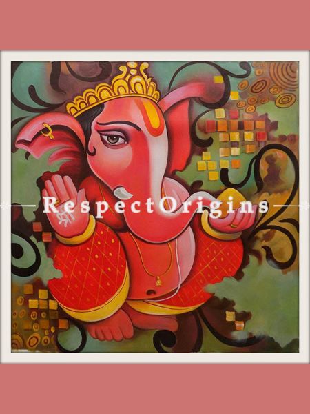 Square GANRAJ 3 Acrylic On Canvas 24in X 24in Painting at u602075863_New_db.com