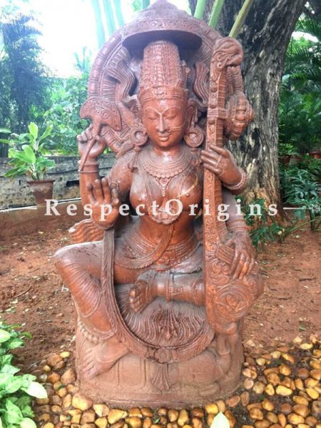 Buy Beautiful Goddess Saraswati Stone Sculpture For Indoor And Patio |u602075863_New_db
