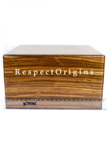 Large Rounded Corners Rosewood Case Box with Brass Artwork On The Top; u602075863_New_db