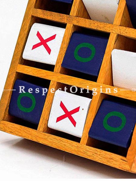 Buy Mango Wood Crafted Portable Tic Tac Toe Board Game; Floor Games At u602075863_New_db.com
