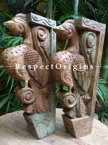 Buy Peacock Bracket; Tamil Nadu Wood Craft at u602075863_New_db.com