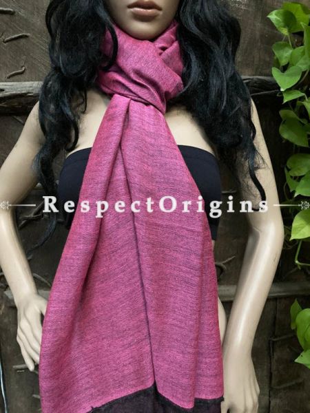Fine Purple Woven Kashmiri Woolen Shawl for women; 80 X 43 Inches; u602075863_New_db.com