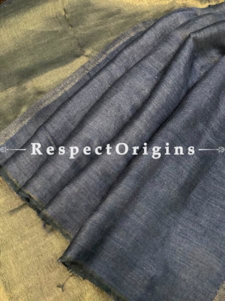 Black and Gold Woven Kashmiri Fine Woolen Double Shaded with Zari work Shawl for women;80 X 28 Inches; u602075863_New_db.com