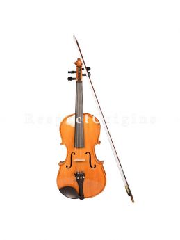 4-Strings Violin with Box; Dark Red; com