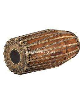 Jack Fruit Wood Mridangam or Pakhawaj; Indian Musical Instrument; com