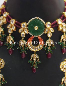 Fascinating Multicoloured Meenakari Choker Necklace with Beautiful Earrings; com
