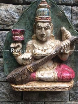 Buy Saraswati Wooden Idol at com