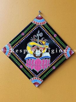 Buy Saraswati; Square Tikuli Art Hand Painted Folk Wall Art; 12x12 in At com